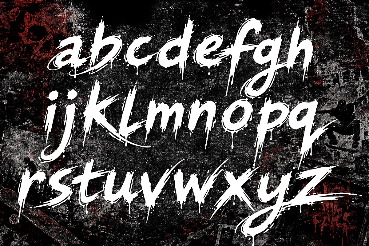 ShycoBlaze – Metal Skate Rock & Punk, a Handwritten Font by HypeWorksCo (Photo 12 of 13)