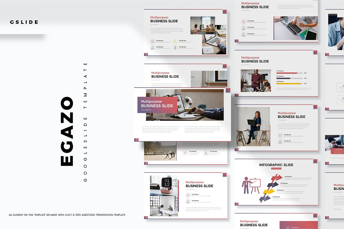Egazo - Google Slide Template, a Presentation Template by AQR Studio