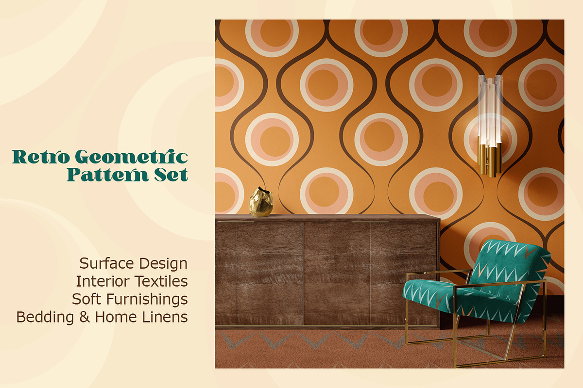 Retro Geometric Seamless Pattern Set, a Pattern Graphic by Svetlana Lerie (Photo 7 of 8)