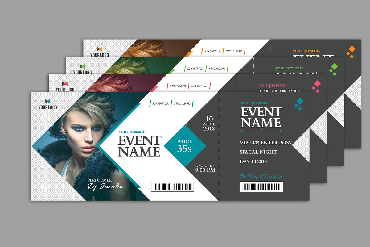 Event Ticket, an Invitation Template by Rongbaaz (Photo 1 of 5)