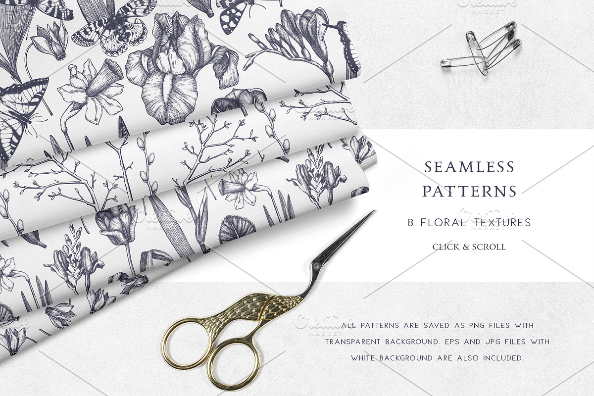 Hand Drawn Spring Flowers Set, a Seasonal Illustration by Yevheniia (Photo 10 of 16)
