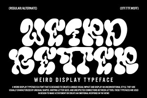 Weird Better - Display Typeface