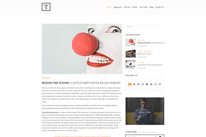 TEONA One Page Creative Agency Psd