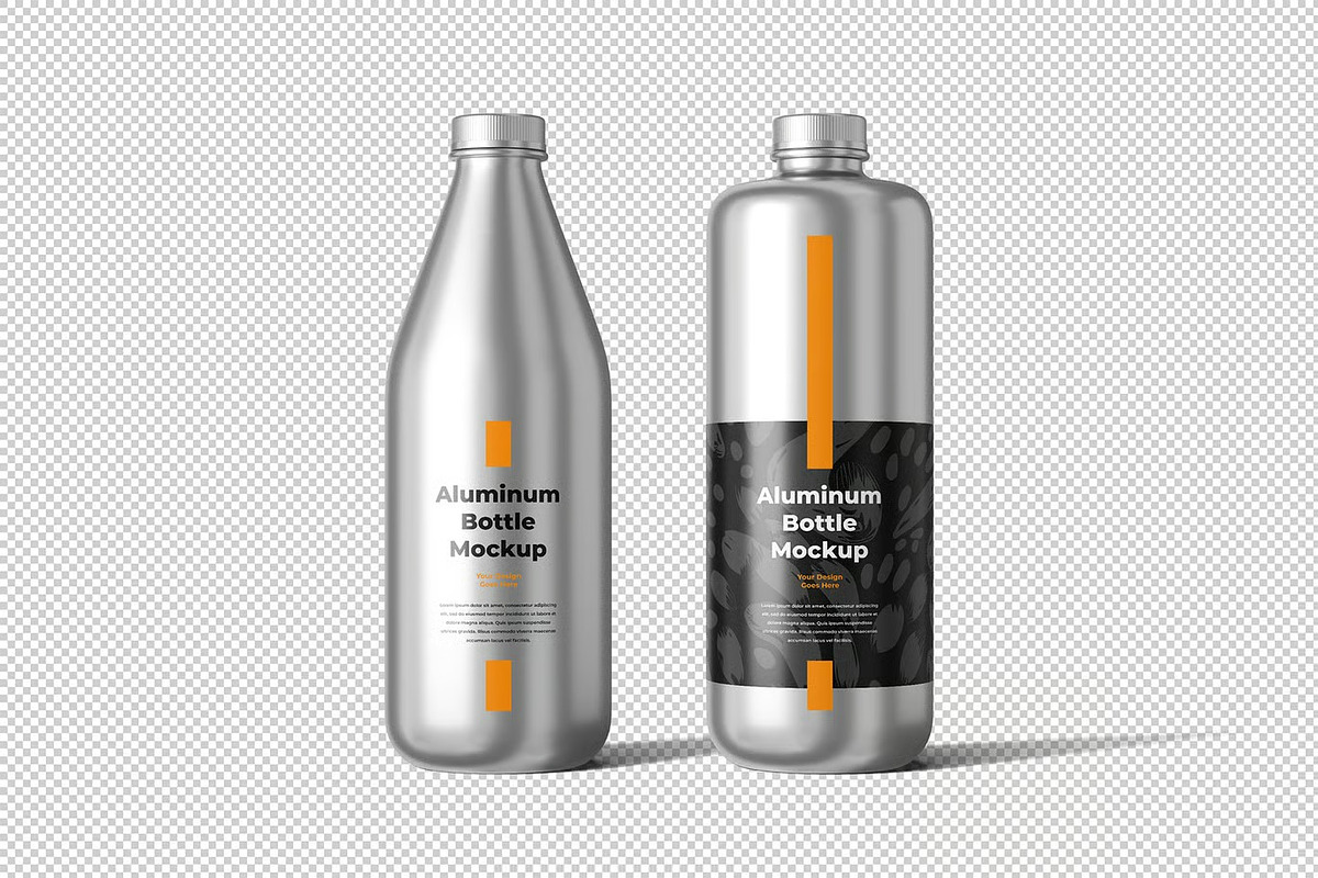 Aluminum Bottle Mockup, a Product Mockup by zpackcreative (Photo 4 of 4)