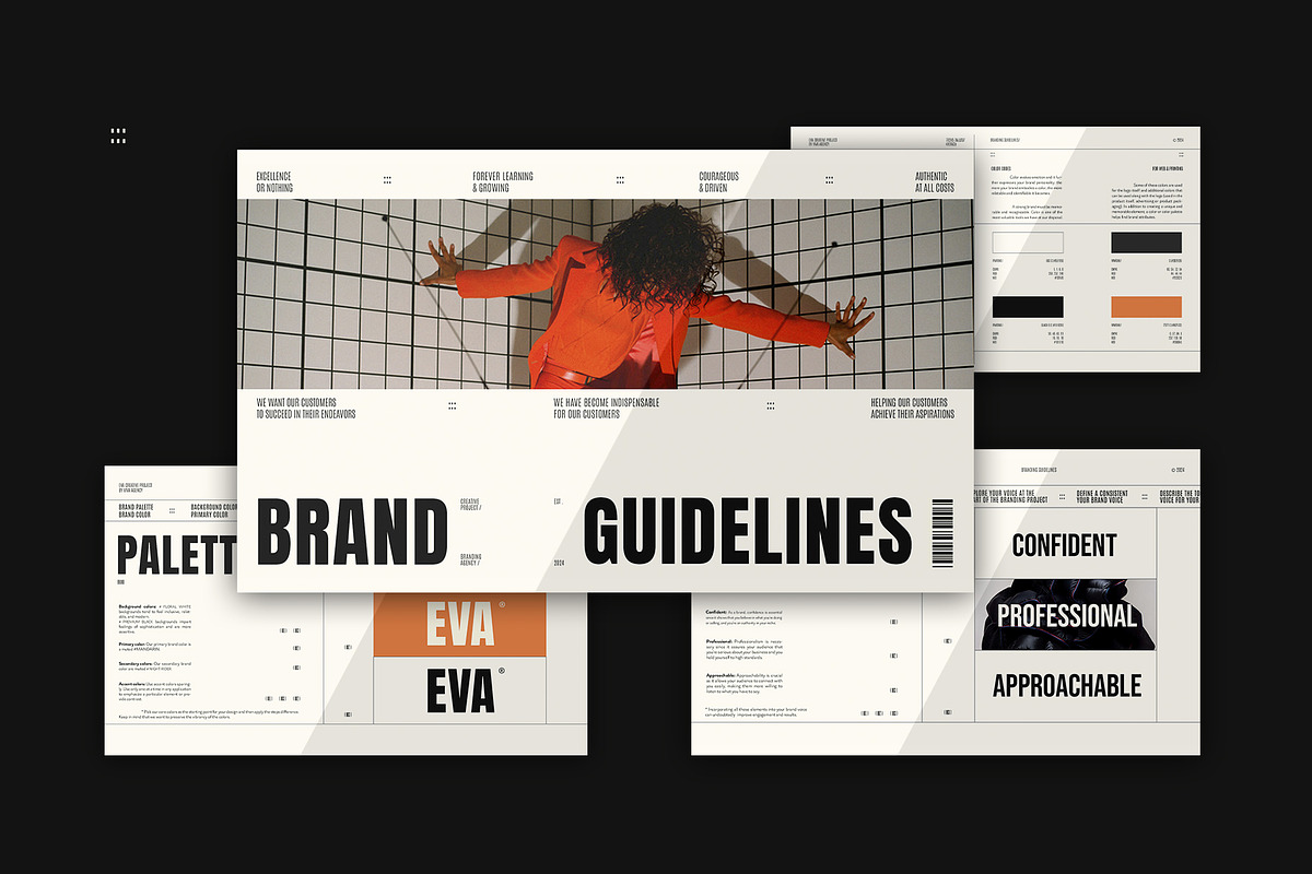 BRAND GUIDELINES | ÉVA & Co Template, a Presentation Template by Viva Agency (Photo 2 of 9)