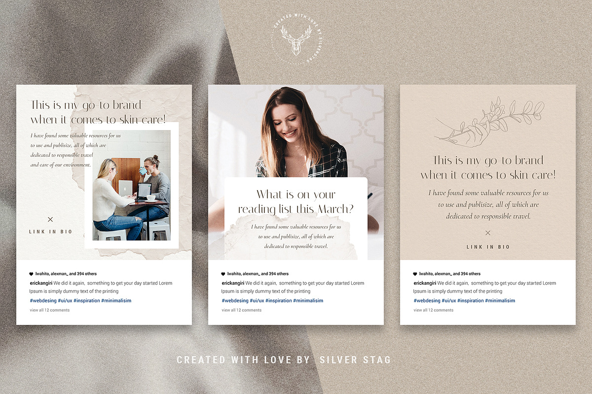Elodie - 60 Animated Posts & Stories, a Social Media Template by SilverStag Type Foundry (Photo 33 of 48)