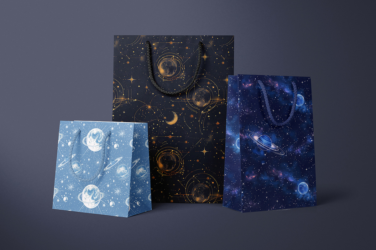 Astronomy Patterns & Prints, a Pattern Graphic by Ninterints (Photo 16 of 17)