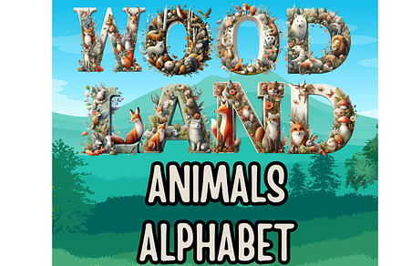Woodland Animals Alphabet Letters