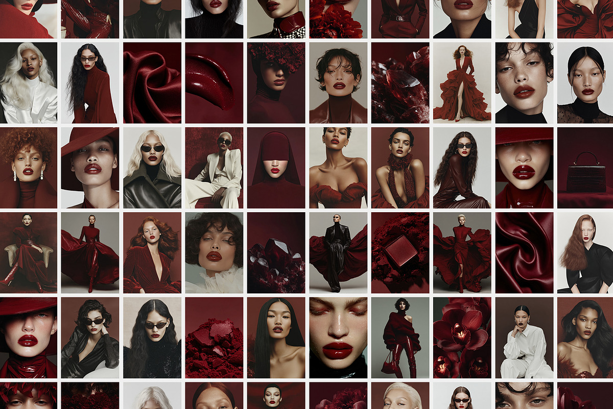 Burgundy Editorial Stock Images, a Beauty & Fashion Photo by Studio Loire (Photo 9 of 11)
