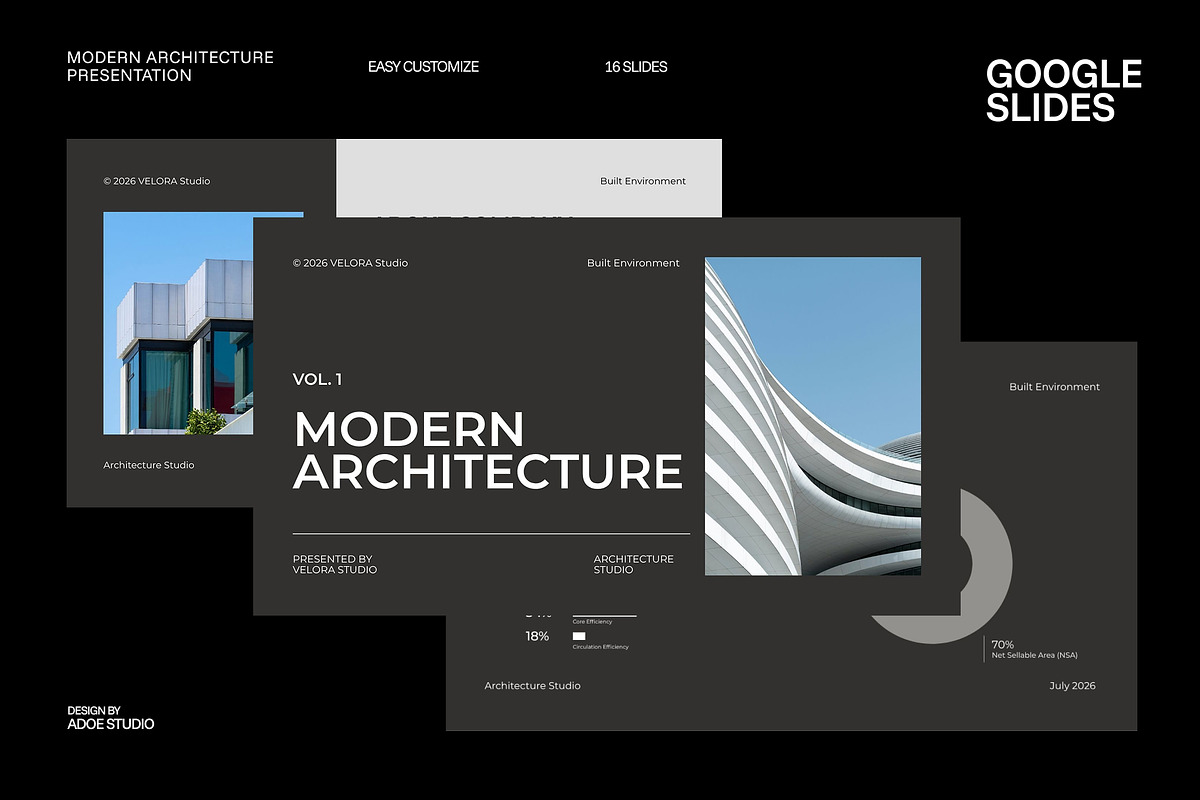 Modern Architecture Google Slides, a Presentation Template by adoestudio (Photo 1 of 7)