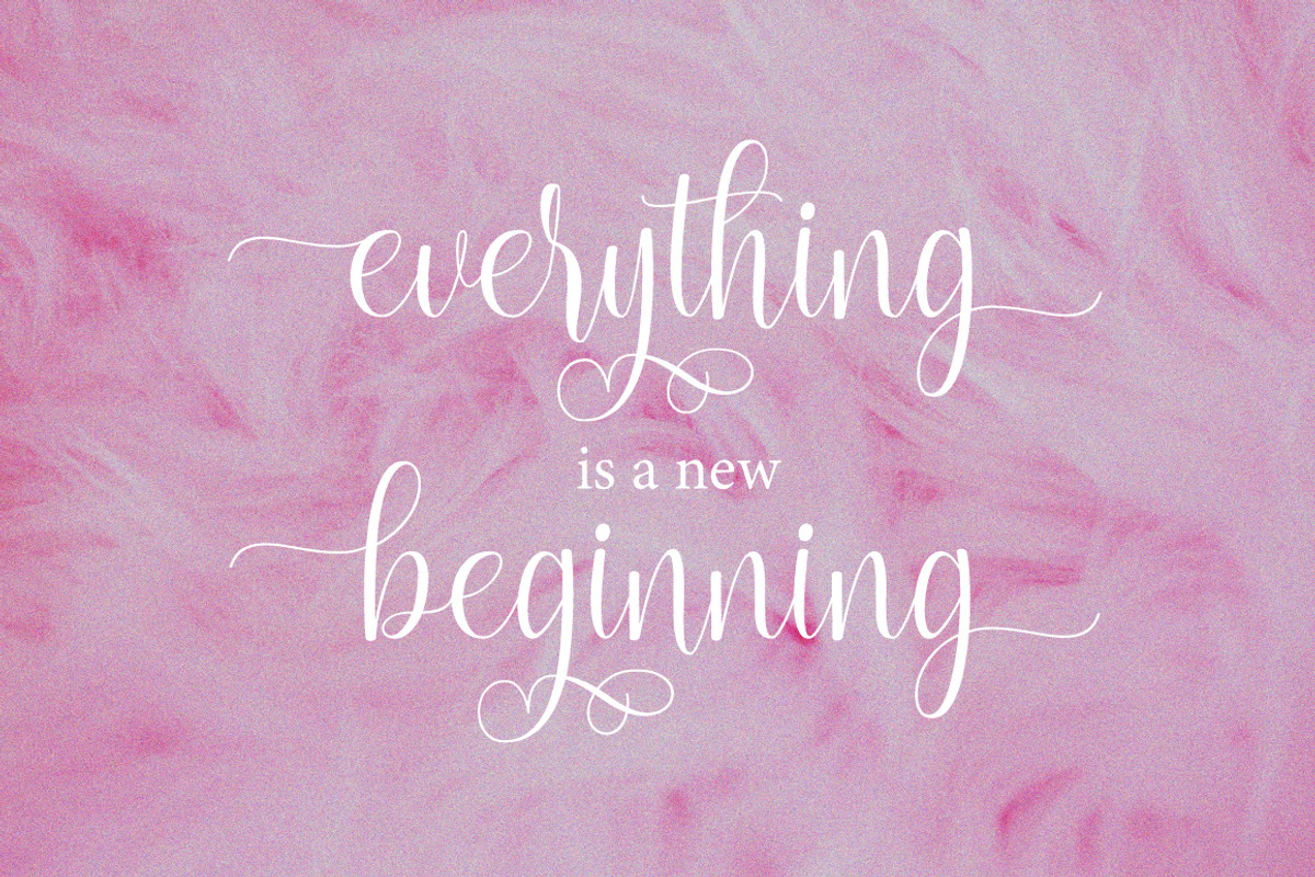Birthday Font, a Script Font by Cut Story (Photo 4 of 11)