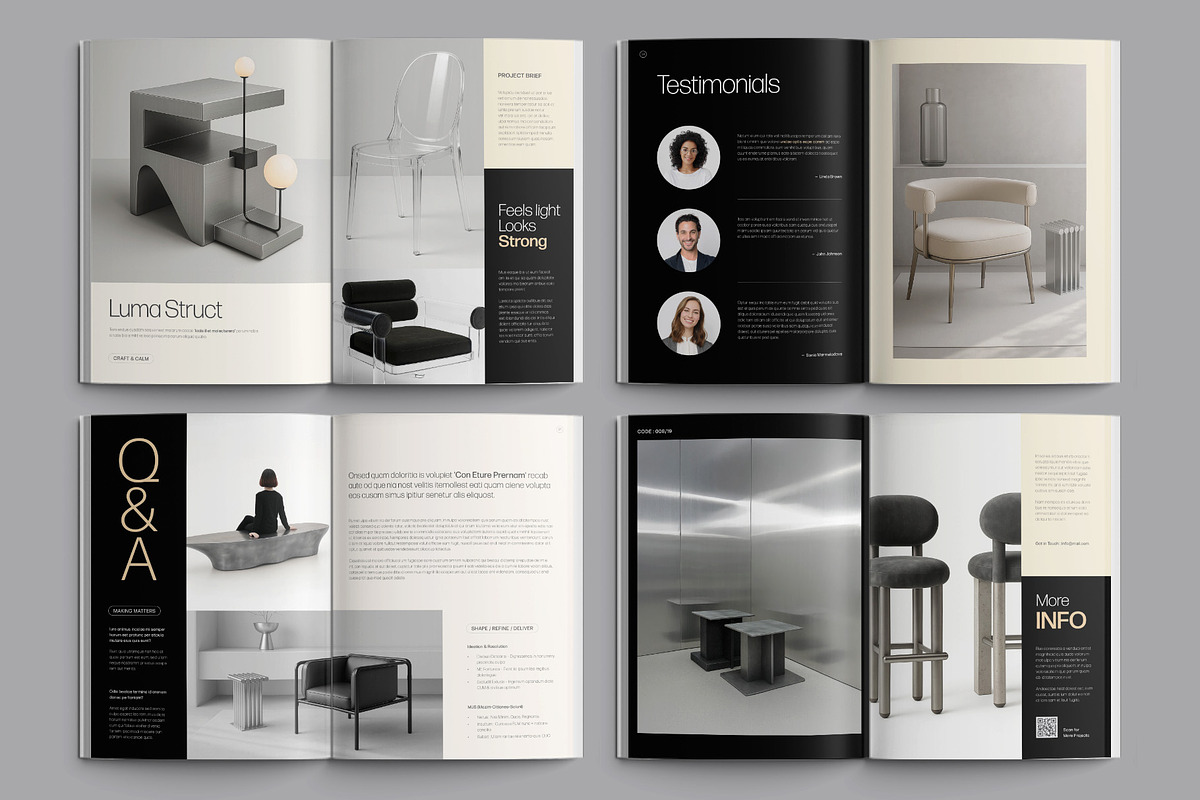 Minimalist Portfolio Template, a Magazine Template by BrandPacks (Photo 4 of 6)
