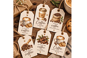 Watercolor Coffee Clipart Bundle PNG, a Food Illustration by Villa 11 Estudio (Thumbnail 3 of 7)