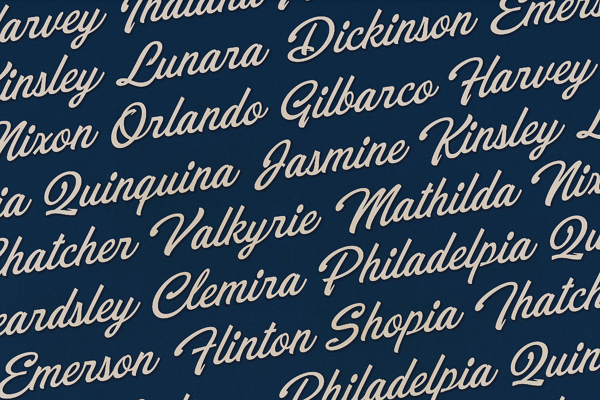 Preizton - Vintage Matchbooks Font, a Sans Serif Font by Roams Type (Photo 9 of 11)