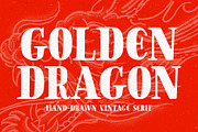 Golden Dragon - Hand-drawn Serif, a Serif Font by HipFonts (Thumbnail 4 of 10)