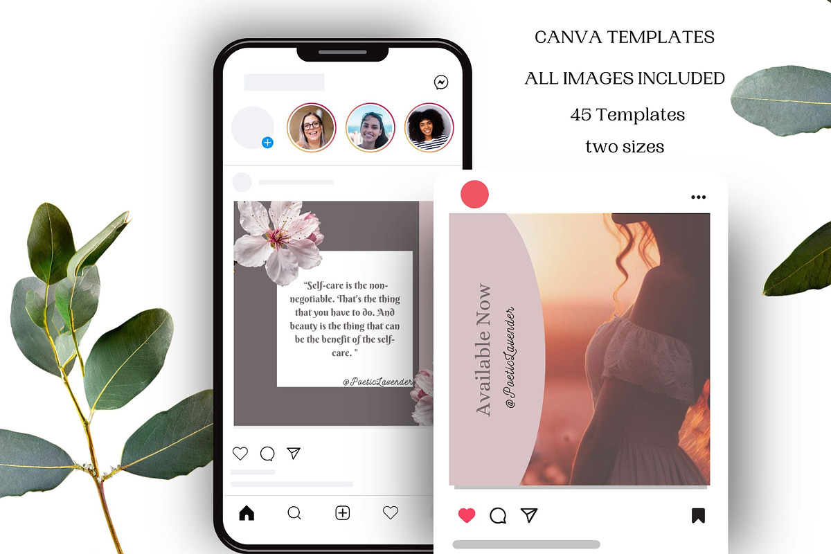 Lavender Author Instagram Template, a Social Media Template by Little Creative Scribbles (Photo 2 of 10)