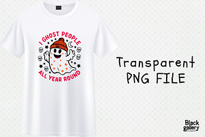 Retro Halloween Ghost Sublimation