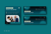 Green Gradient Email Signature, an UI Kit Template by Siska Arista (Thumbnail 1 of 2)