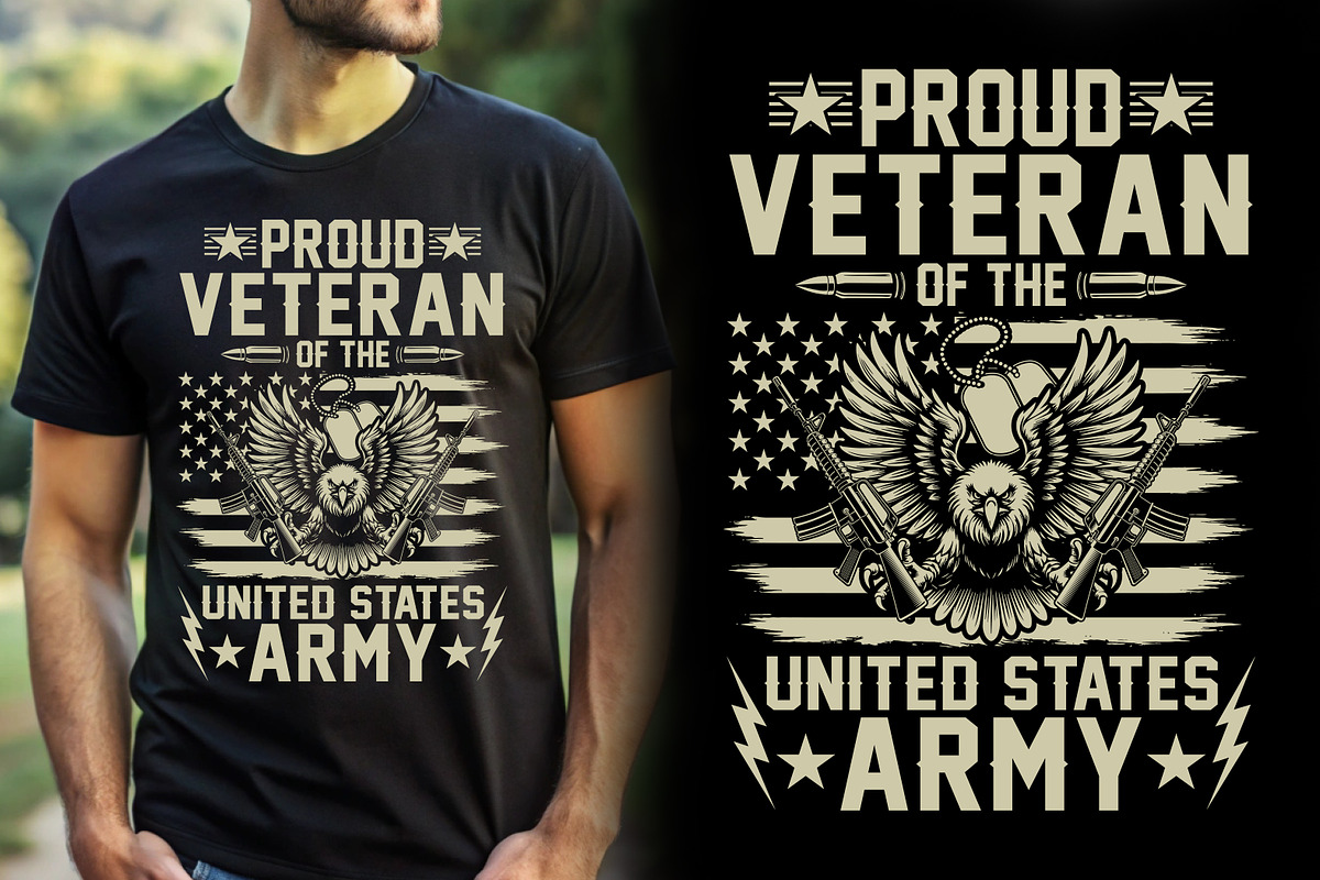 Veteran T-shirt Design, a Graphic by Crafts Bundle (Photo 2 of 2)