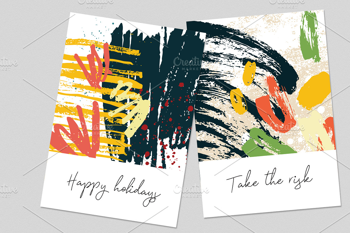 Textures with colorful paint traces, a Texture Graphic by Good Studio (Photo 8 of 10)