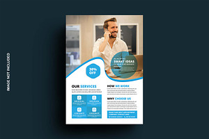 Corporate flyer design template, a Flyer Template by graphics city