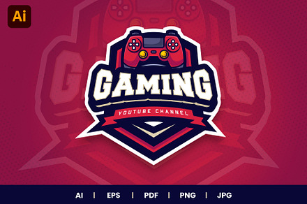 Gaming Channel Logo Template