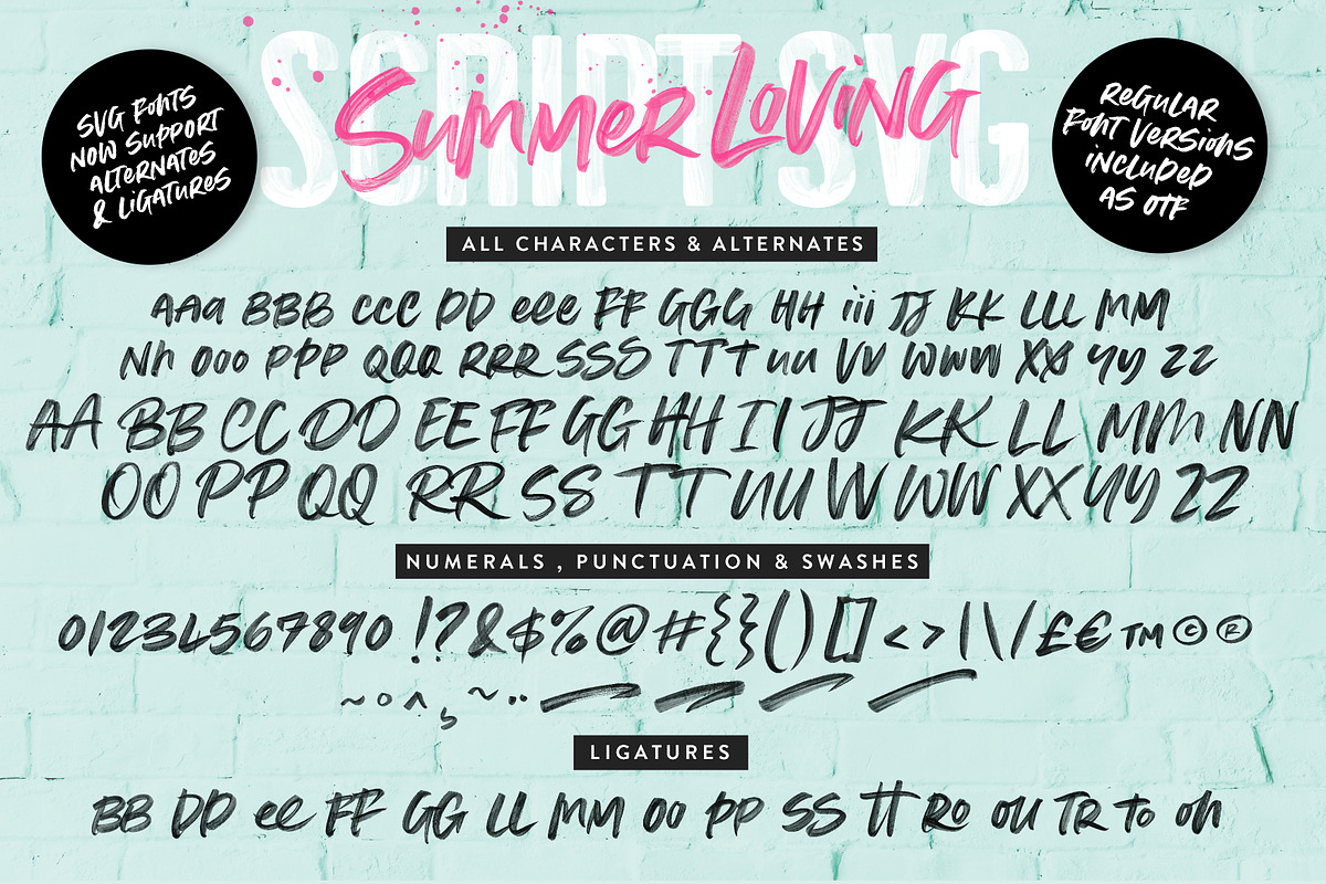 Summer Loving Font Collection, a Sans Serif Font by Nicky Laatz (Photo 41 of 43)