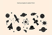 Outer Space Linocut, an Object Illustration by ClayStudio (Thumbnail 3 of 8)