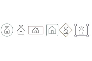 Variety of house icons representing, an Illustration by ZinetroN