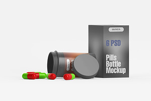 Pills Bottle Mockup Drug Bottle