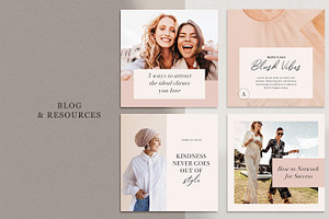 Blush Vibes Instagram CANVA PSD