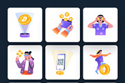 Cryptocurrency Illustrations Art Set, a Finance Illustration by Creative Stall (Thumbnail 8 of 9)