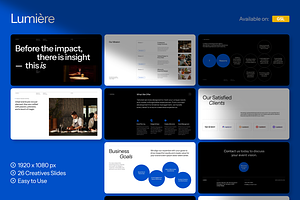 Lumiere Creative Portfolio Gslides, a Presentation Template by Unich Design Bureau