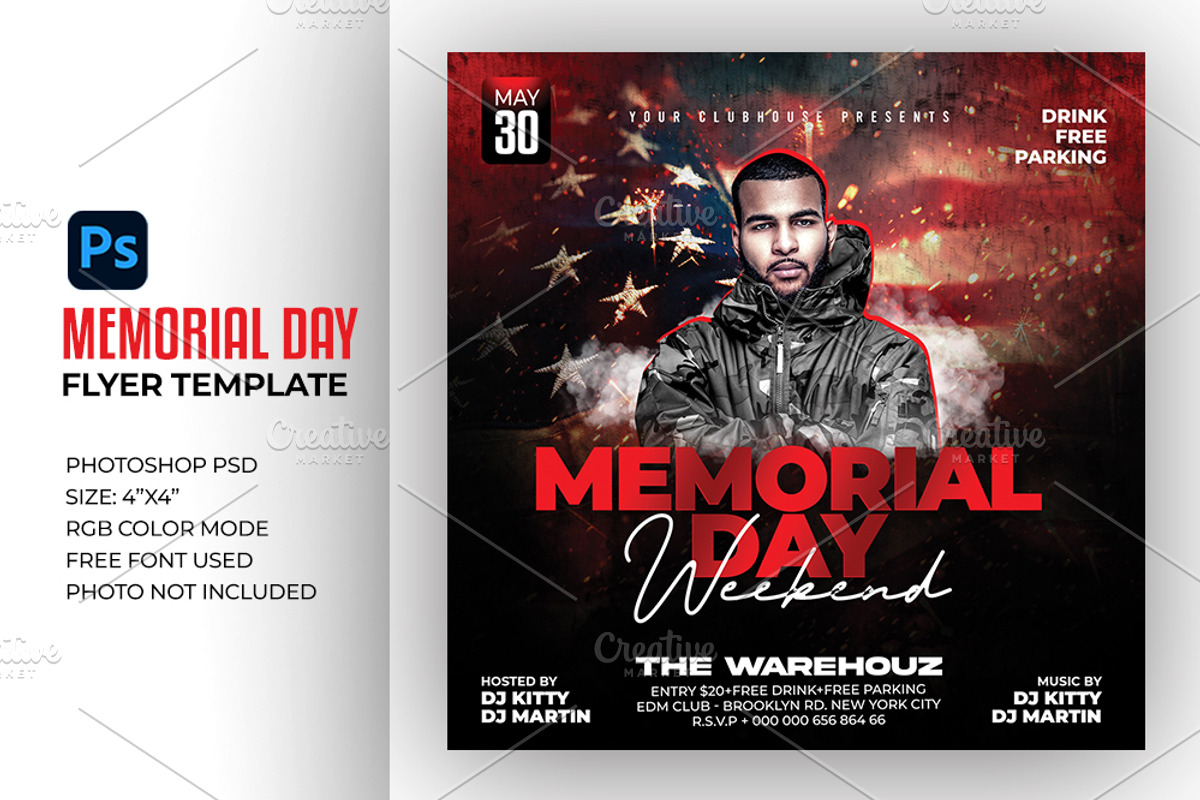 Memorial Day Flyer, a Flyer Template by Artonix (Photo 4 of 4)