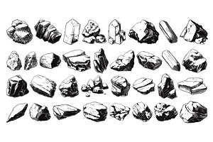 Engraving Style Different Types of, an Object Illustration by LadadikArt