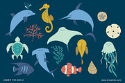 Under the Sea 2: Clip Art, an Illustration by Erica Hite (Thumbnail 2 of 3)