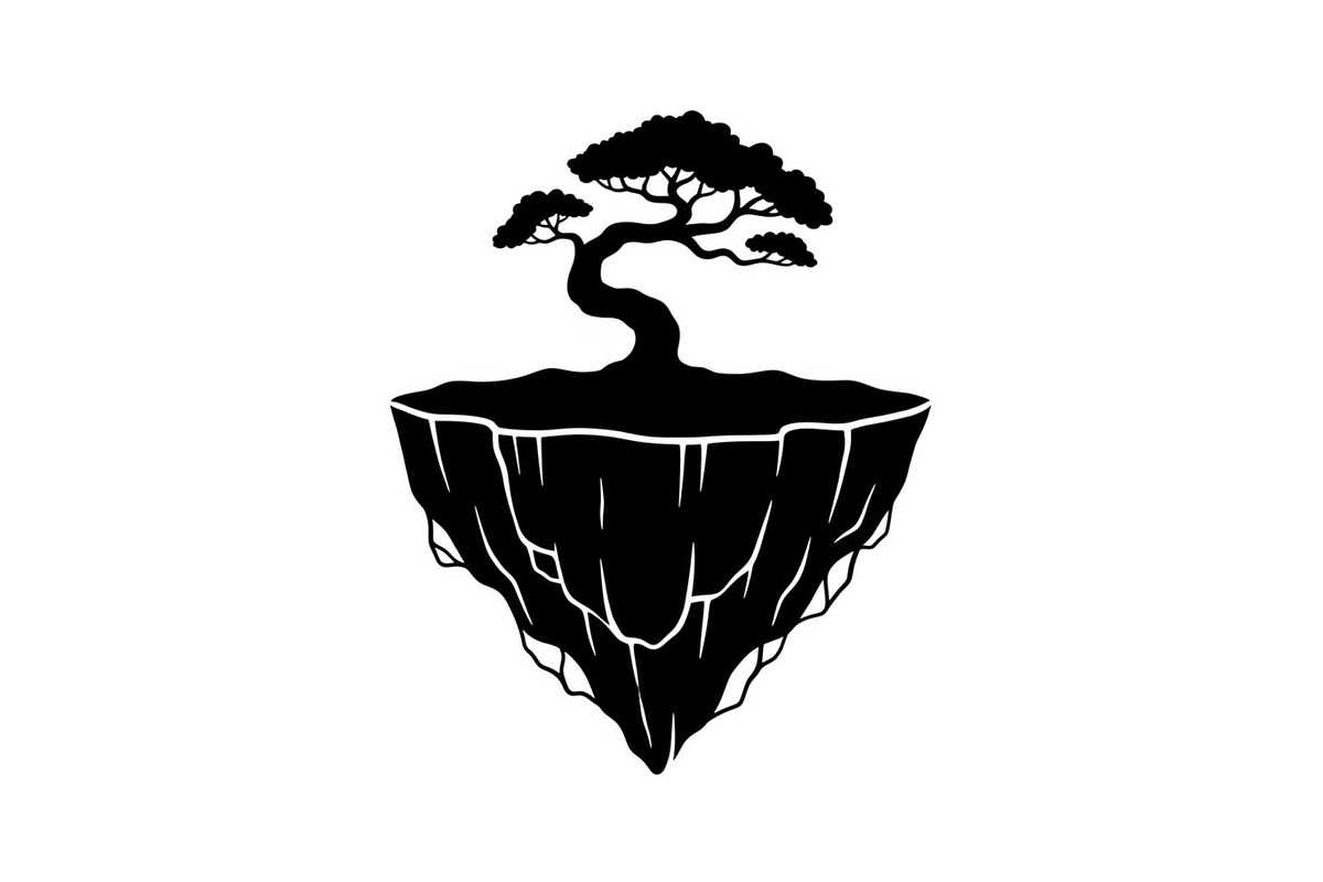 50 Floating Island Bonsai Vector Bun, an Illustration by Designs_River (Photo 20 of 51)