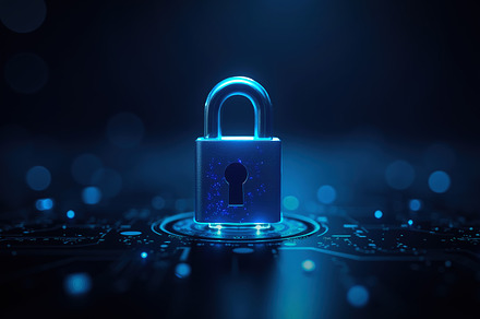 Cybersecurity Padlock on a Digital C, a Technology Photo by Perpis