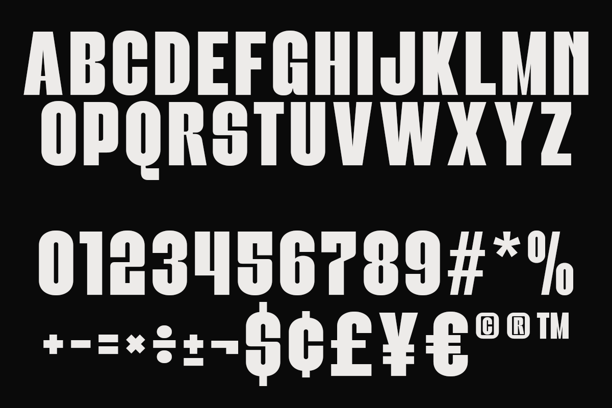 Gold Roger - Bold Condensed Font, a Sans Serif Font by Font Liner (Photo 9 of 10)