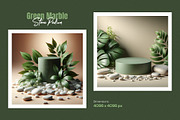 20 Green Marble Stone Podium Bundle, a Background Photo by zahidhossainalif (Thumbnail 10 of 11)