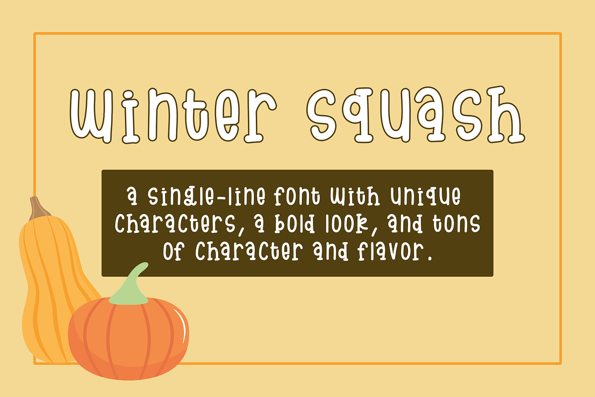 Winter Squash | A quirky Slab-Serif, a Slab Serif Font by Sunkissed Minimalist (Photo 1 of 5)