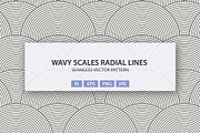 Wavy Scales Radial Stripes Pattern, a Pattern Graphic by vladwel (Thumbnail 1 of 4)