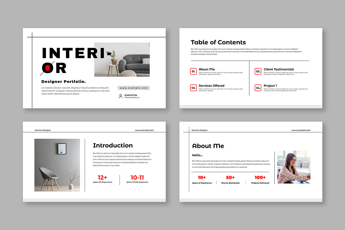 Portfolio Presentation Template, a Presentation Template by Mighty-Slide (Photo 2 of 5)
