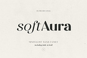Soft Aura - Minimalist Sans Family, a Sans Serif Font by Sarid Ezra (Thumbnail 1 of 12)