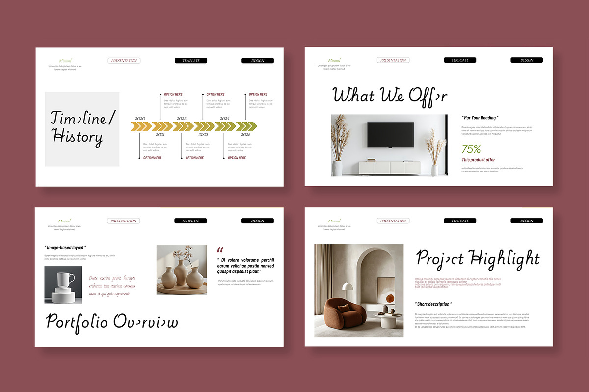 Clean Minimal Presentation Template, a Presentation Template by MightyDesign (Photo 3 of 8)