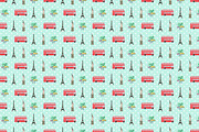 Bon Voyage Travel Digital Paper, a Pattern Graphic by Kiwi Fruit Punch (Thumbnail 2 of 3)