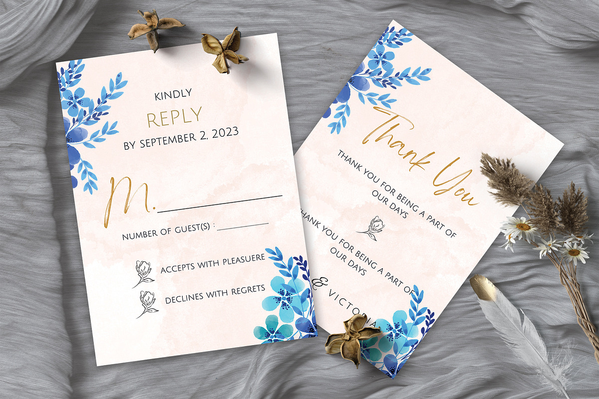 Wedding Invitation Card Template, an Invitation Template by FakhiiDesigns (Photo 2 of 7)