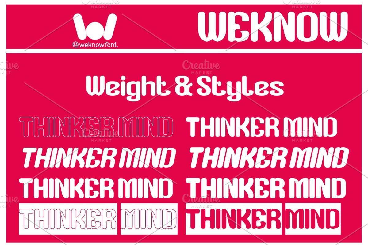 Thinker Mind font, a Font by weknow (Photo 7 of 8)