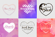 Feminine Logo Creator Kit - Hearts, a Branding & Logo Template by Pulp Creative Studios (Thumbnail 3 of 9)