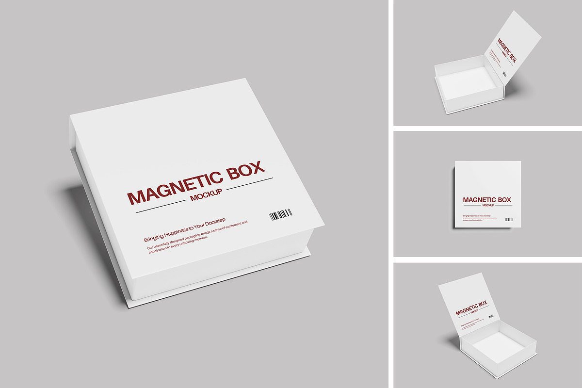 High Quality Magnetic Box Mockup, an Advertising Mockup by swsi-studio (Photo 1 of 5)